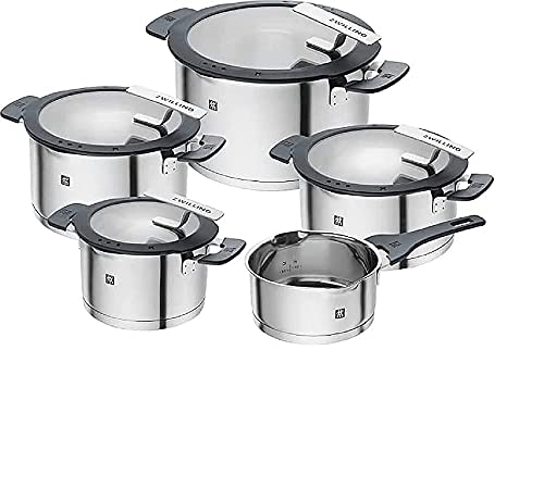 Conjunto de Panelas ZWILLING Simplify (5 peças) ZWILLING - Utensílios de cozinha - 5 peças, inox, antiaderente, pegas ergonómicas
