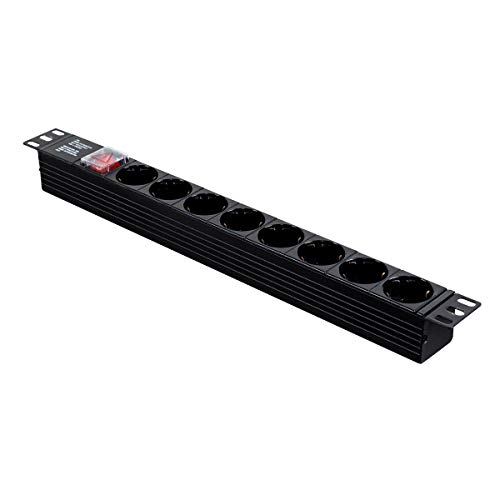 PDU AITEN DATA 20.08.19 (1 Tomadas) Aiten Data - Gabinetes de computador de mesa e servidor - F#, 8 tomadas, preto