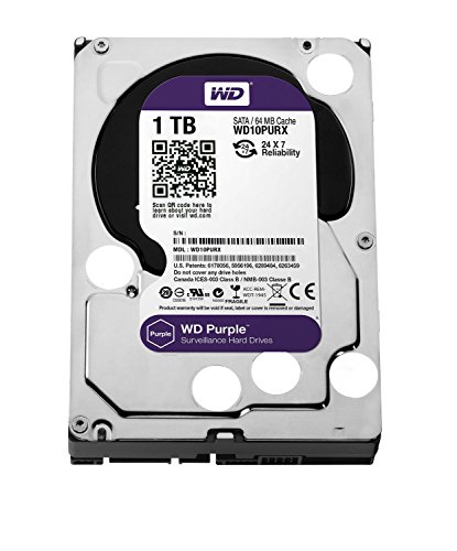 Disco HDD Western Digital WD10PURX ATA serial III 1000 GB Western Digital - Discos rígidos - HDD, 1000 GB, ATA serial III