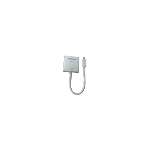 Adaptador de Cabo de Vídeo APPROX appC13V2 em Branco Approx - Adaptadores de cabos de áudio e vídeo - mini displayport, vga, branco