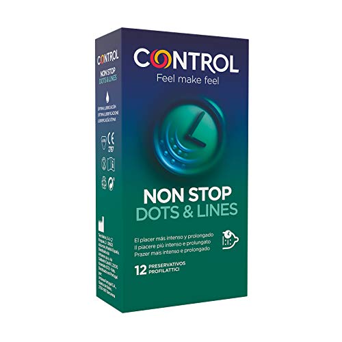 Preservativos CONTROL Non Stop Dots & Lines (12 un) CONTROL - Cuidados pessoais - contraceptivo, proteção, 54mm, 12 unidades