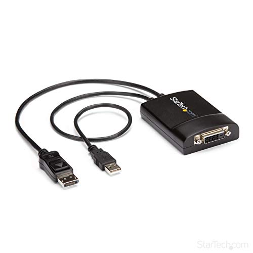 Cabo de Vídeo Adaptador STARTECH.COM DP2DVID2 STARTECH - Cabos - displayport, dvi, adaptador ativo, conversor dp++