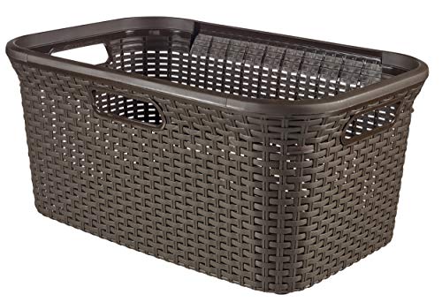 Cesto de Roupa Curver Chocolate 45 L (Recondicionado Como Novo) Curver - Cestos de roupa - chocolate, plástico, 45 l, recondicionado