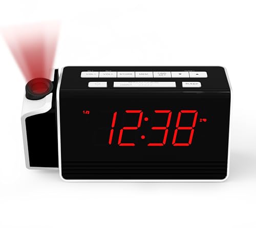 Relógio de Mesa iTOMA com Projetor Rotativo (Vermelho) iTOMA - Radios - projetor rotativo, vermelho
