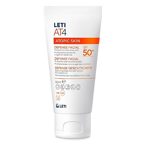 Creme de Rosto LETI Atopic Skin Defesa (50 ml) LETI Pharma GmbH - Protetor solar - aloe vera, hidratante, protetor, 50 ml