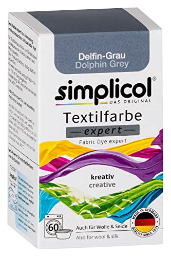 Tinta de Tecido SIMPLICOL Expert Delfim Cinzento (1717) Brauns-Heitmann GmbH & Co.KG - Tinta, tinta de arte e esmalte - delfim cinzento, lavável, máquina de lavar, batik