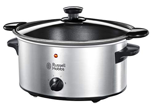 Russell Hobbs 22740-56 panela de cozinha lenta Russell Hobbs - Panelas elétricas de cozimento lento - 4 pessoas, 3 temperaturas, tampa transparente, segurança