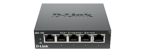 Switch D-LINK DES-105 (5 Portas Fast Ethernet) D-Link - Concentradores e comutadores - 5 portas, fast ethernet