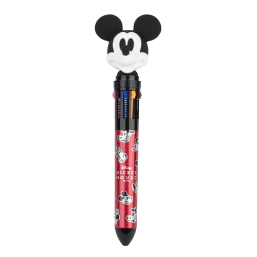 Esferográfica DISNEY Mickey (Multicor) Grupo Erik - Canetas - esferográfica, disney, mickey, multicor, capa pvc, topper 3d