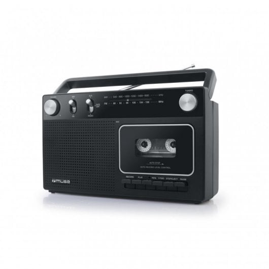 Gira-Discos MUSE M-152 RC (Manual - Velocidade: 33 1/3 - 45) Muse - Áudio - rádio, cassete, antena telescópica, microfone