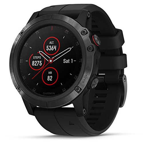 Relógio Desportivo GARMIN Fénix 5X (Bluetooth - Até 24 h de autonomia - Preto) Garmin - Monitores de atividade - bluetooth, 24h autonomia, resistente à água, gps