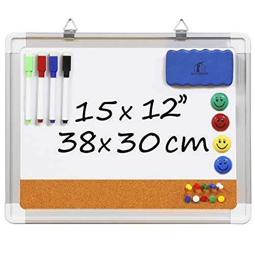 Quadro Branco MAGNA MAGIC com Espátula e Marcadores Navy Penguin - Quadros brancos de apagar a seco - quadro branco, espátula, marcadores