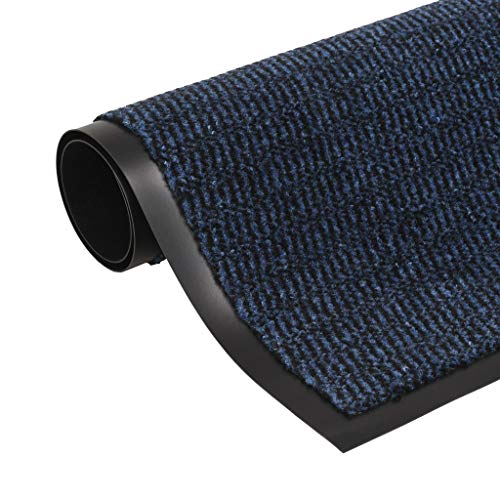 Tapete VIDA XL Tampo Azul (80 x 120 cm) vidaXL - Tapetes - antiderrapante, polipropileno, 80 x 120 cm, fácil de limpar