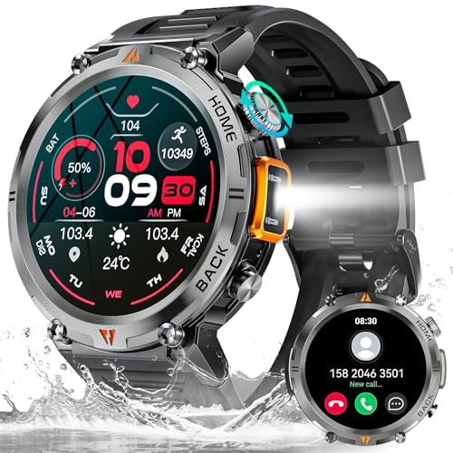 Smartwatch MUVIT Reloj Inteligente Hombre con Linterna LED 3ATM Impermeable 1,45'' HD JELLOO - Relógios - smartwatch, relógio inteligente, homem, linterna led, 3atm, impermeável