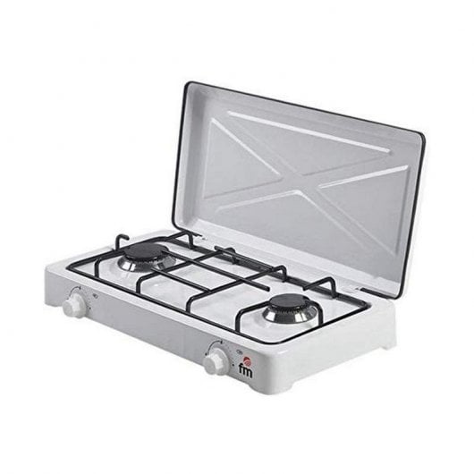 Placa de Cozinha a Gás Portátil FM Calefacción HG-200 Branco FM Calefacción - Eletrodomésticos de cozinha - portátil, gás, cozinha