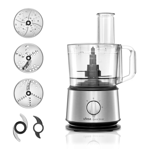 Ufesa Qspro10 Robô de Cozinha 1.5 L 1200 W Preto Ufesa - Batedeiras e liquidificadores - 1.5 L, 1200 W, preto, metal