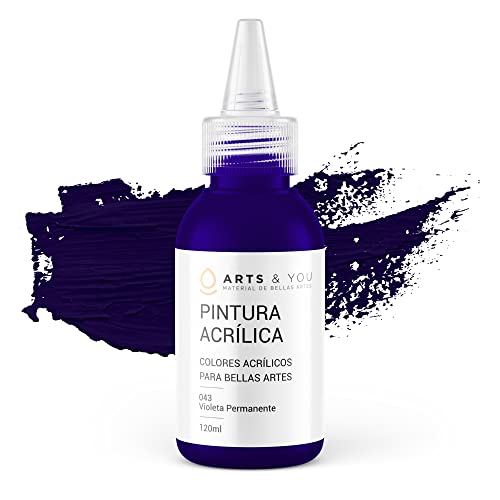 Tinta Lavável de Pintar com Água ARTS&YOU Acrílica Soft Studio 120 Ml 43 Roxo Permanente Arts & You - Tinta, tinta de arte e esmalte - tinta lavável, pintar com água, acrylic soft studio, 43 roxo permanente