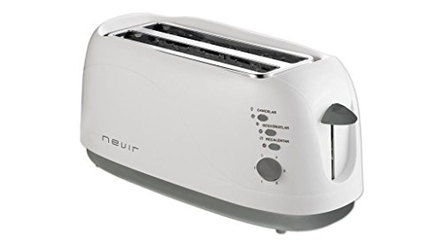 Nevir Nvr9814T 2 Ranuras Tostador (Preparação de Alimentos a Quente) Nevir - Eletrodomésticos de cozinha - 2 ranuras, 4 fatias, sensor eletrónico, anti-empilhamento