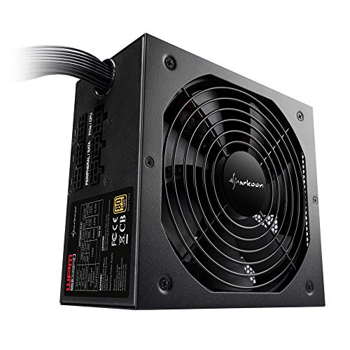 Fonte de Alimentação SHARKOON WPM Gold Zero (ATX - 650 W - 80 Plus Gold) Sharkoon - Fontes de alimentação para computador - ATX, 650 w, 80 Plus Gold