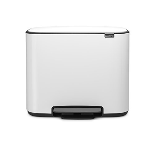 Caixote do Lixo BRABANTIA 121005 (3 x 11 l) Brabantia - Lixeiras e cestos de lixo - 33 L, branco, plástico, 3 compartimentos