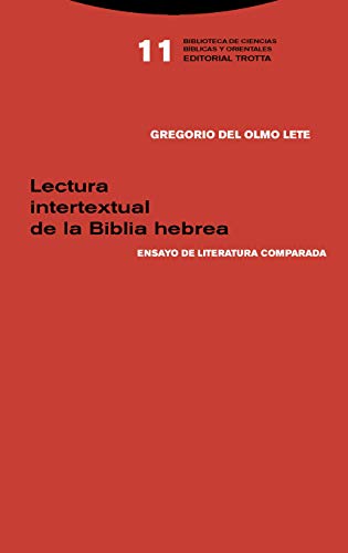 Livro Lectura Intertextual De La Biblia Hebrea de Juan Luis Vicente (Espanhol) Editorial Trotta, S.A. - Livros - biblia, Hebraica, intertextual