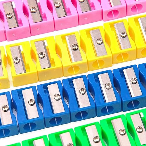 Caixa para Guardar Lapiseiras MINGZE (48 Un) MINGZE - Afia-lápis - plástico, alumínio, vermelho, amarelo, azul, verde