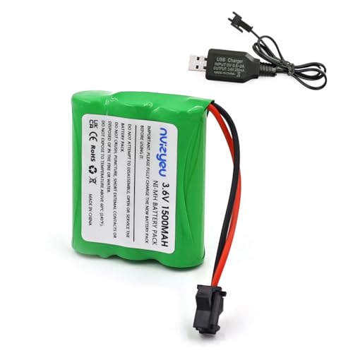 Bateria Recarregável Nvizyeu 3.6V (Acessório Imagem e Som) nvizyeu - Acessórios de brinquedos de controle remoto - recarregável, 3.6V, acessório