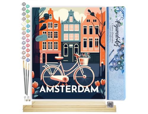 Painel FIGURED'ART Amsterdam (40x50 cm) Figured'Art - Pósteres, impressões e arte visual - 40x50 cm, design criativo, adultos