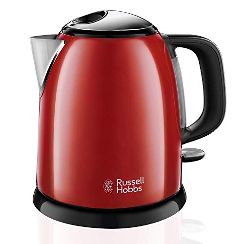 Russell Hobbs Chaleira Elétrica Colours Plus | Vermelho, Branco Russell Hobbs - Eletrodomésticos de cozinha - 1 l, 2400 w, indicador luminoso, desligar automático