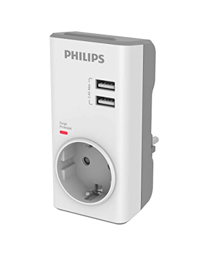 Adaptador PHILIPS CH4010W/10 (USB - Branco) Philips - Fontes de alimentação elétrica - usb, branco, computador portátil, tablet