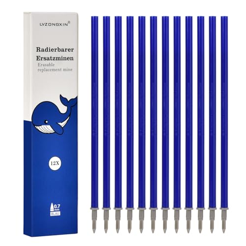 Recarga para Caneta de Tinta Lavagem LVZONGXIN Azul LVZONGXIN - Tinta e recargas de caneta - azul, 12 unidades, 400 páginas, jato de tinta