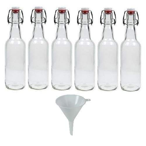 Garrafa de vidro 6 peças 500 ml com tampa de porcelana Viva Haushaltswaren - Artigos domésticos - vidro, 500 ml, tampa de porcelana, 6 peças