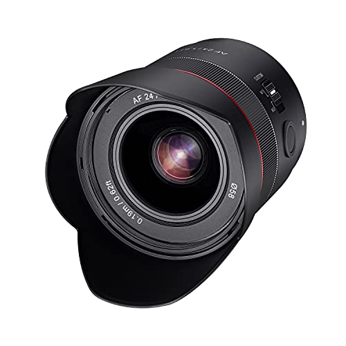 Objetiva Samyang 24mm F1.8 ED AS UMC AF para Sony E (Encaixe: Sony E - Abertura: f/22 - f/1.8) Samyang - Lentes de câmera - 24mm, f1.8, sony e, distância focal fixa