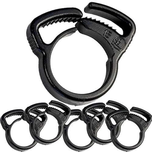 Acessório de sistemas de rega suenga 25 x abraçadeira de rega por gotejamento 16 mm preto Suinga - Grampo para tubos de encanamento - abraçadeira, rega por gotejamento, 1,6 mm, preto