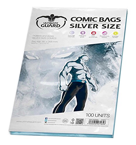 Bolsas de Revistas ULTIMATE GUARD (100 Unidades) Ultimate Guard - Brinquedos e jogos - transparentes, humidade, proteção, 100 unidades
