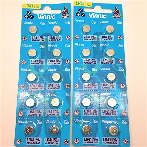 Pilha Recarregável AG3LR41 (L736F) Vinhíco VINN - Baterias de uso geral - alcalino, cilíndrico, lr41, 1,5v