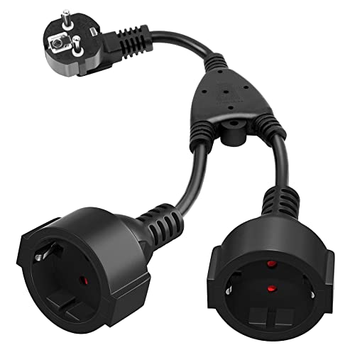 Extensão Elétrica QLOUNI 2 Tomadas Schuko 16A/250V QLOUNI - Fios de extensão - 2 tomas, 16A/250V, 3 metros, ip44