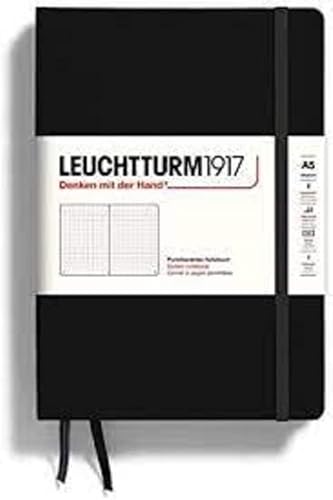 Caderno LEUCHTTURM 180 x 140 mm (A5 - Preto) LEUCHTTURM1917 - Cadernos e bloco de notas - 180x140mm, A5, preto