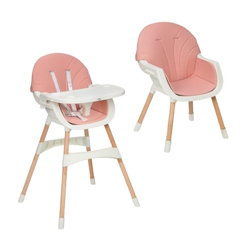 Cadeira de Refeição MS Mika (Rosa - 99x62x100 cm) Innovaciones MS SL - Cadeiras altas e assentos elevatórios - 2 fundações, regulável, segurança, arnes