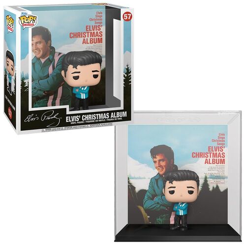 Figura FUNKO Pop! Albums: Elvis Presley - Elvis Presley Xmas Album Funko - Brinquedos - figura, vinil, elvis presley, álbum natalício
