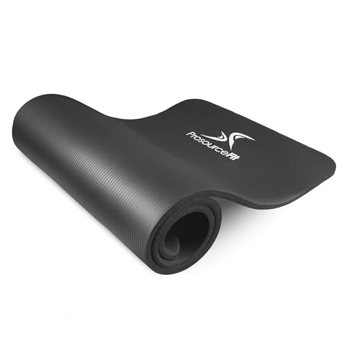 Tapete de Fitness PROSOURCE Premium (71x183cm) ProsourceFit - Tapetes de yoga e pilates - borracha natural, antiderrapante, lavável, 71x183cm