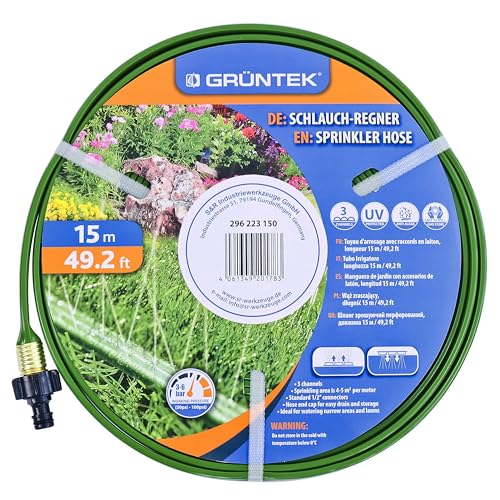 Mangueira de Rega Grunetek 15M Porosa Verde GRUNTEK - Mangueiras de jardim - mangueira, rega, grunetek, porosa, verde