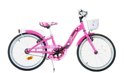 Bicicleta SCH ROSES (Rosa - 68 x 43 x 70 cm) F.lli Schiano Europe - Veículos de empurrar e pedalar - rodas de injeção, pneus pre-montados, alças ajustáveis, freio dianteiro