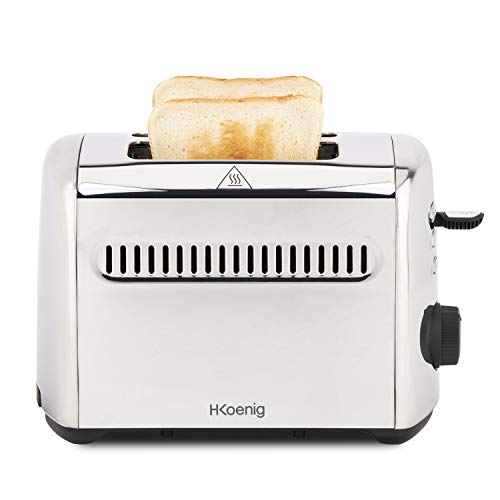 Torradeira H.KOENIG Tos9 (950 W - 2 fatias) H.Koenig - Torradeiras - 950 W, 2 fatias, descongelação, termostato regulável