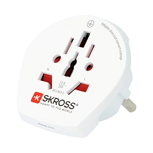 Adaptador de Viagem SKROSS World to Europe (Europa - 3680 W - Branco) SKROSS - Conversores e adaptadores de viagem - europa, 3680 w, branco