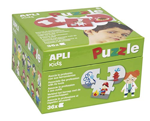 Puzzle APLI Professions and Tools (Idade Mínima: 3) Apli kids - Quebra-cabeças de encaixar - profissões, ferramentas, idade mínima: 3