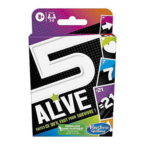 Jogo de cartas ASMODEE 5 Alive (14 anos) Hasbro Gaming - Jogos - jogo de cartas, 14 anos, carta secreta, valor 5