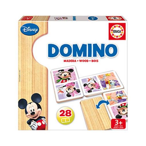 Jogo de Tabuleiro EDUCA BORRAS 16037 (Idade Mínima: 8) EDUCA - Brinquedos - domino, madeira, personagens disney, idade mínima 8
