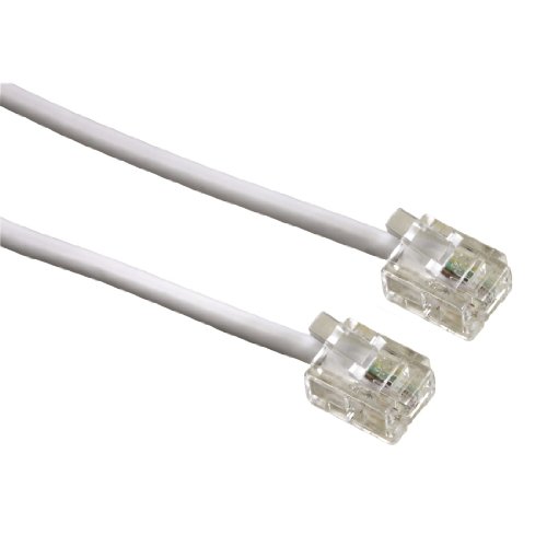 Cabo de Alimentação HAMA (10 m - Branco) Hama - Cabos de telefone - rj11, 10m, branco