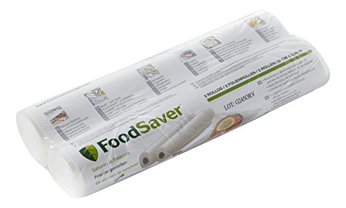 FoodSaver Fsr2802 Embalagem de Alimentos Plástico Transparente 0.9 M FOODSAVER - Bolsas para seladoras a vácuo - plástico transparente, 0.9 m, embalagem